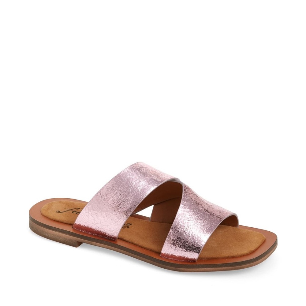 NIB Free People Blake Slide Sandals Pink